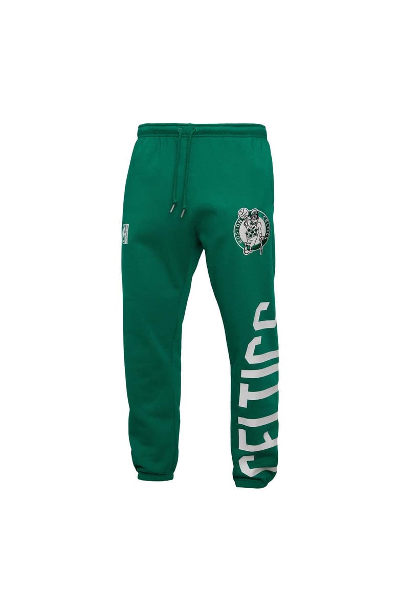 Mitchell & Ness Men's Mitchell & Ness Kelly Green Boston Celtics Hardwood Classics Team Origins Pants, Alternate, color,