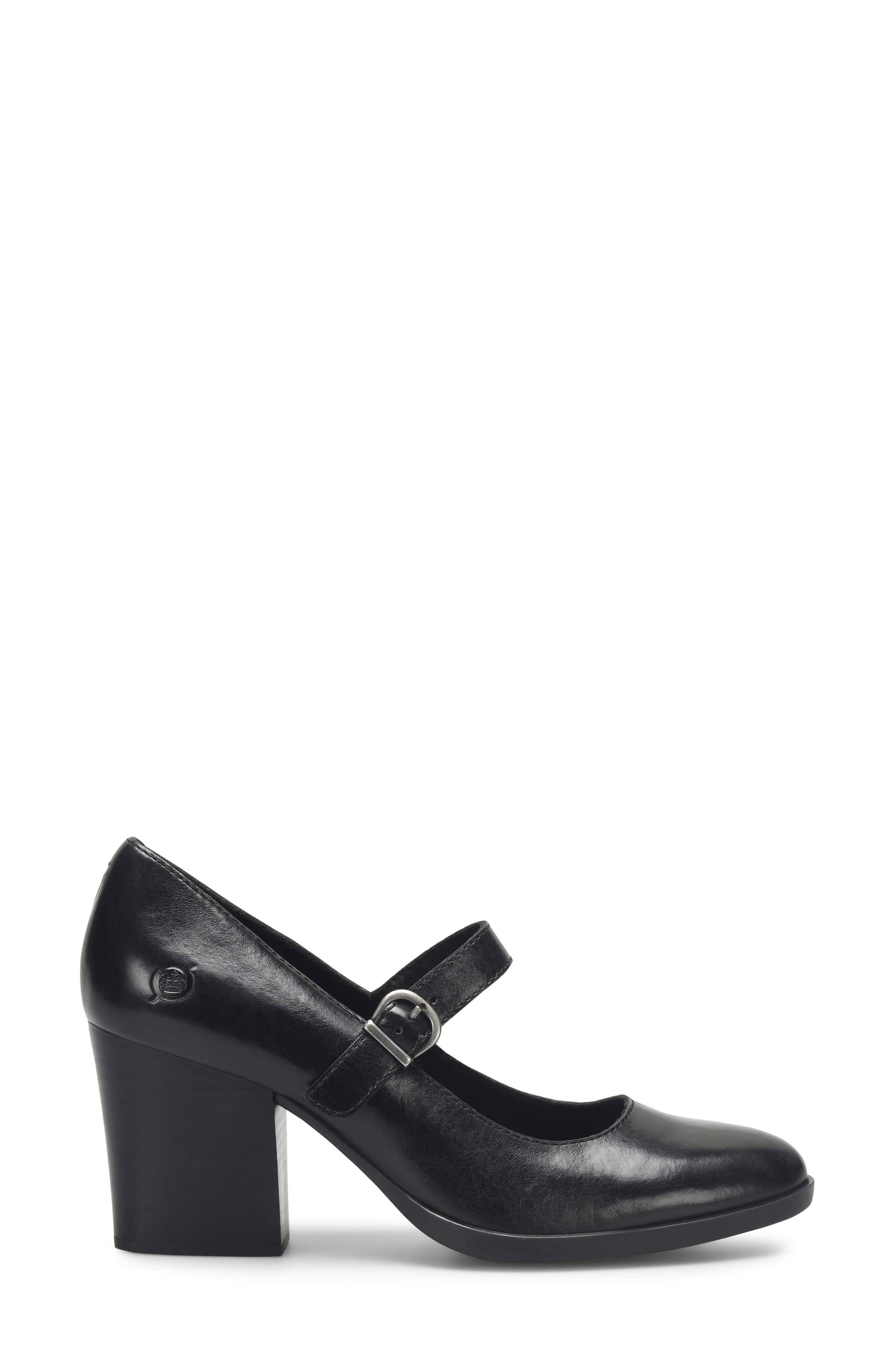 Børn Block Heel Mary Jane Pump, Alternate, color, Black