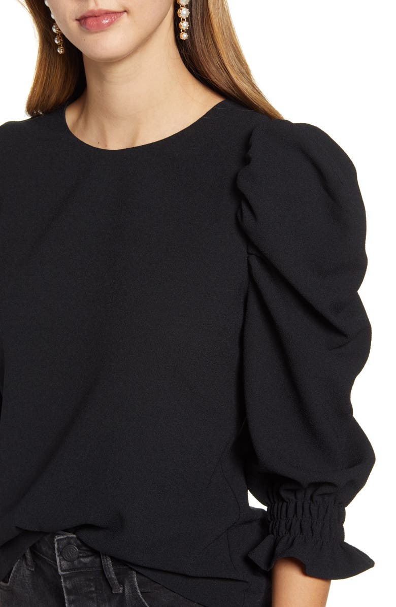 Rachel Parcell Puff Sleeve Top, Alternate, color, 