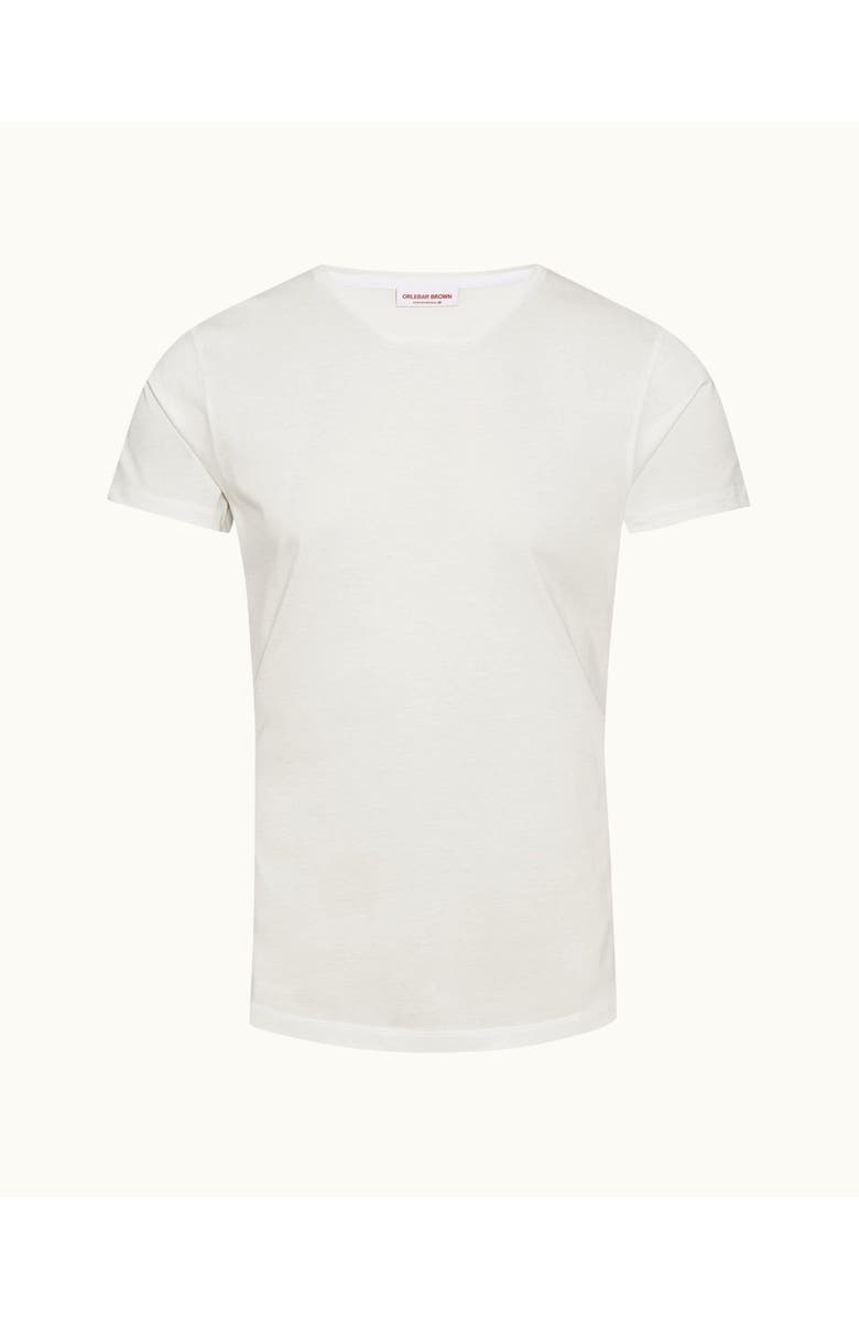 Orlebar Brown Ob T Mercerised Tailored Fit Crew Neck Cotton T-Shirt, Main, color, White