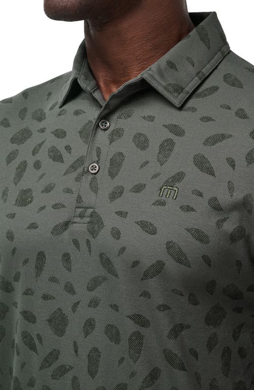 Travismathew Magma Melt Piqué Polo In Green