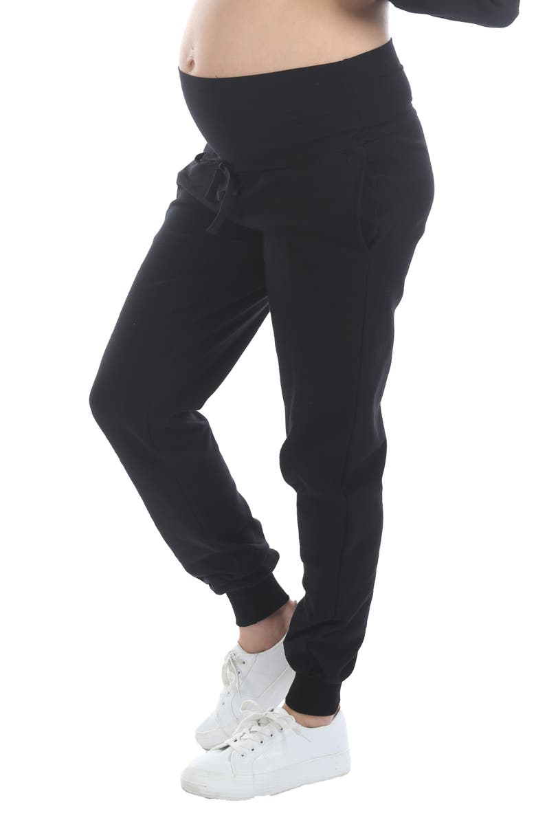 Angel Maternity Maternity/Nursing Track Jacket & Pants Set, Alternate, color, 