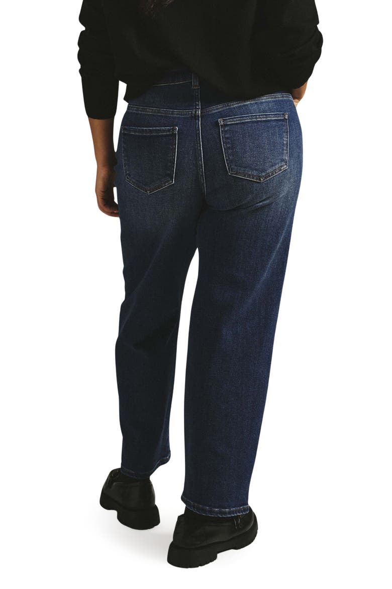 Etta High Waist Ankle Straight Leg Jeans, Alternate, color, SAINT LAWRENCE BLUE