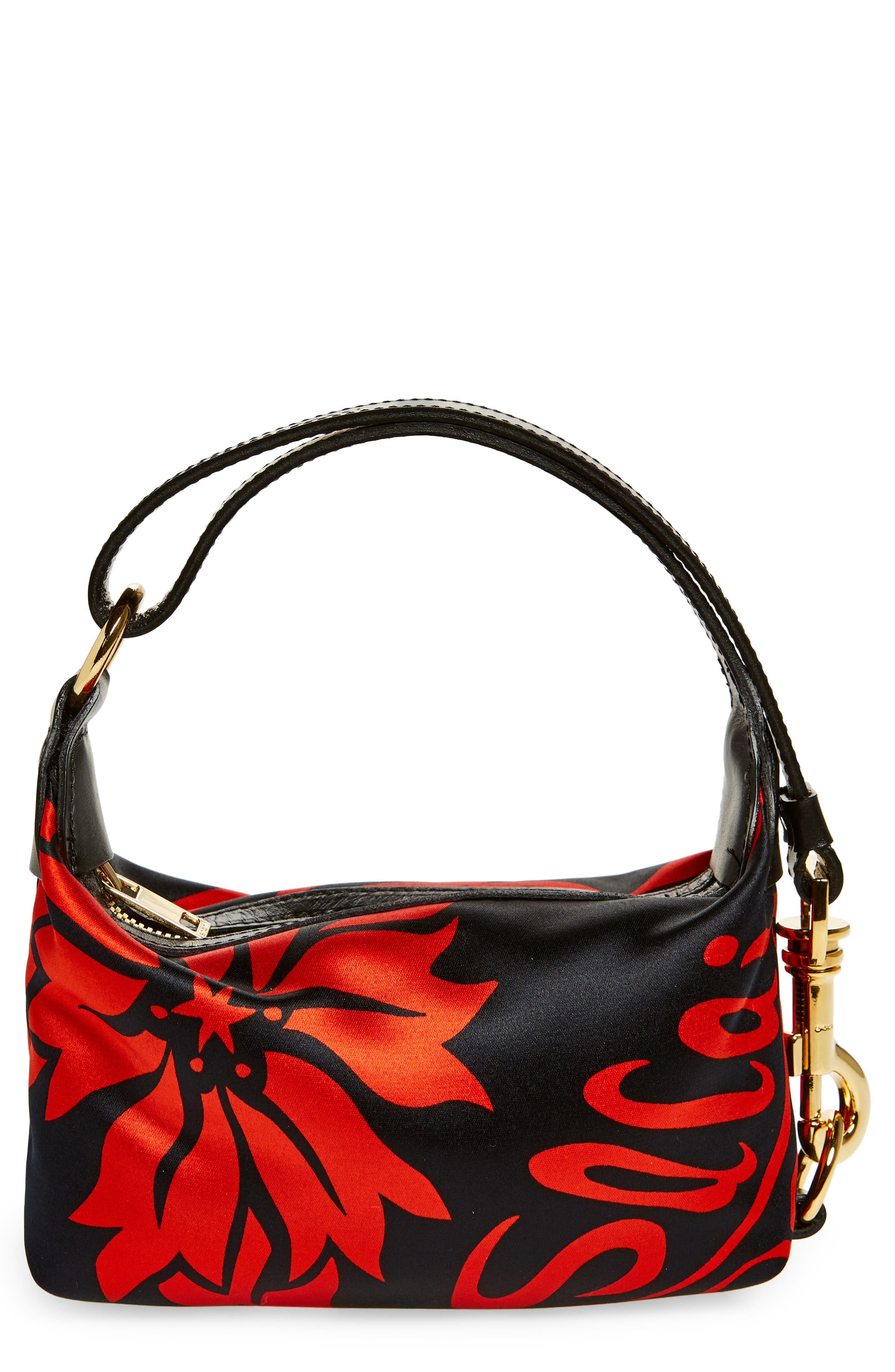 Sacai Small Pochette Floral Print Top Handle Bag, Main, color, 