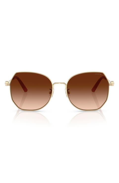 56mm Gradient Irregular Sunglasses