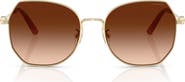 COACH 56mm Gradient Irregular Sunglasses