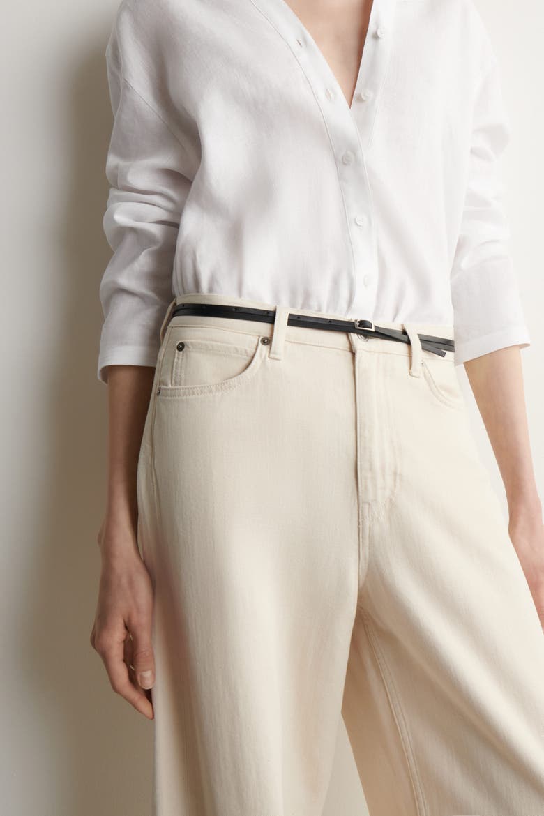 Lagoon Wide-leg Jeans, Alternate, color, IVORY