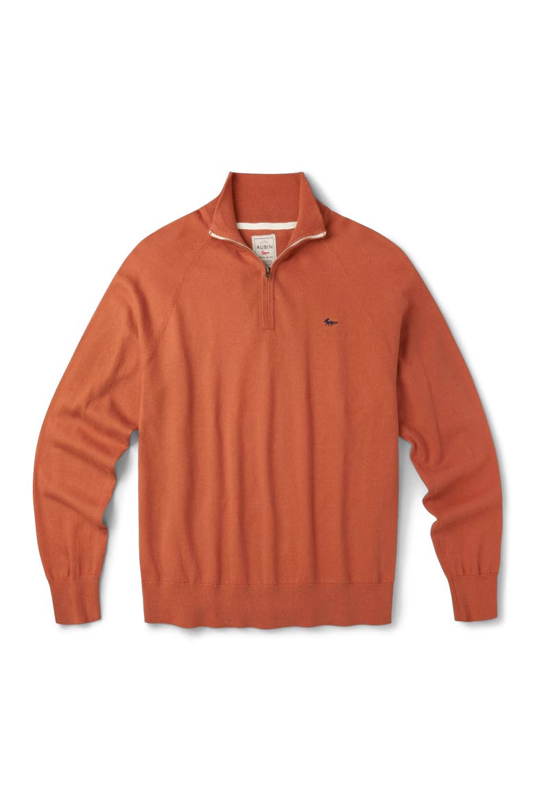 Bonby Zip Neck Sweater, Alternate, color, Ginger