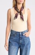 Vince Camuto Leopard Border Square Scarf