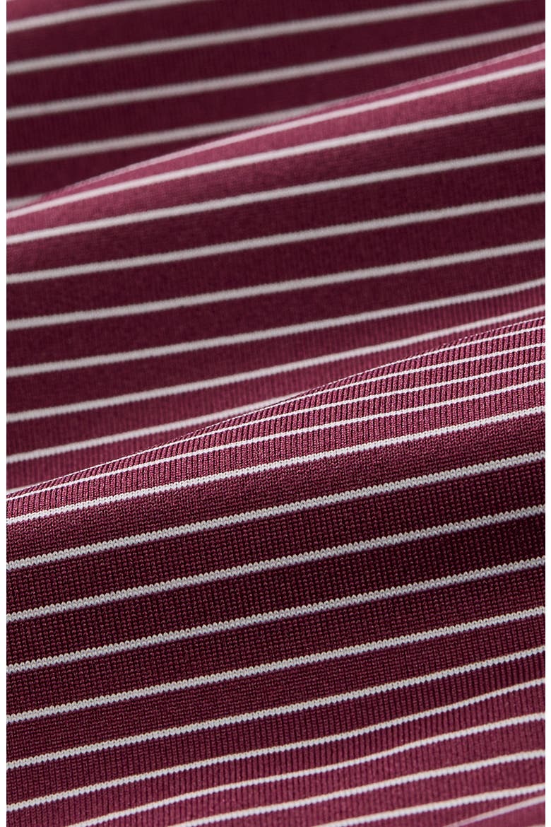 Versa Trim Fit Performance Golf Polo, Alternate, color, MAROON ALTERNATING STRIPE