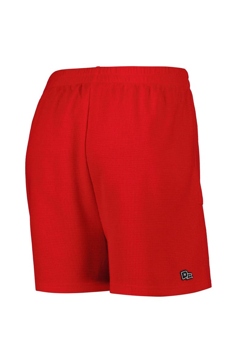 Hype and Vice Women's Hype and Vice Red Georgia Bulldogs Pocket Hit Grand Slam Waffle Shorts, Alternate, color, Red