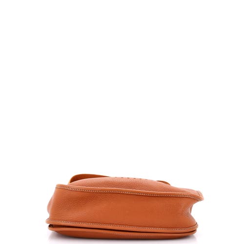 Pre-owned Hermes Hermes Evelyne Bag Gen Iii Clemence Pm In Gold