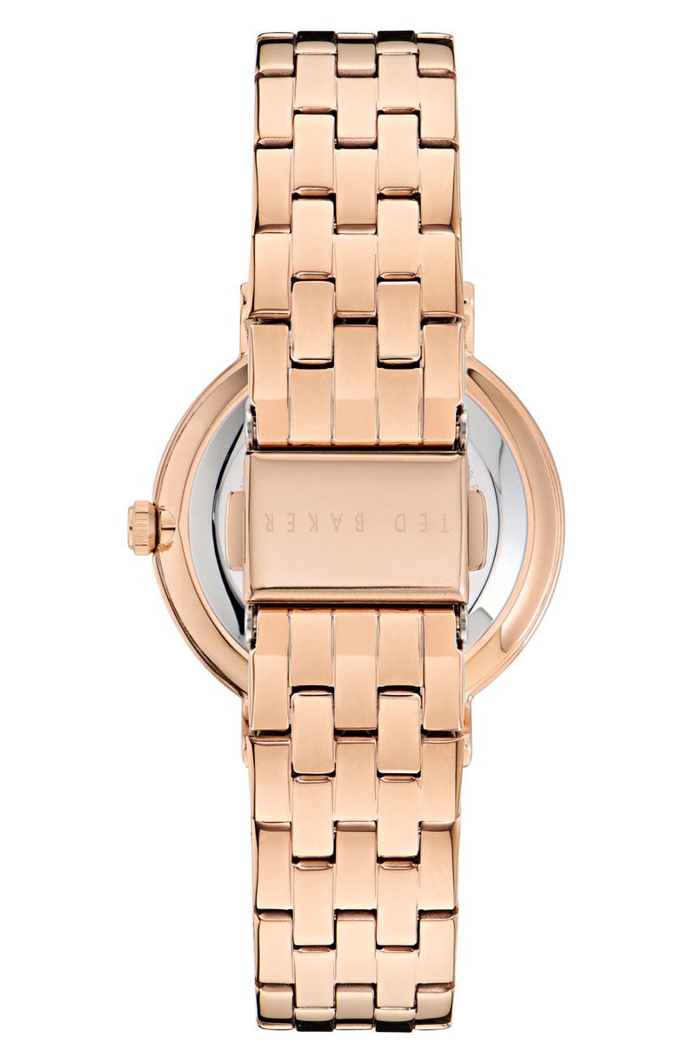 Ted Baker London Floral Bracelet Watch, Alternate, color, Rose Gold-Tone