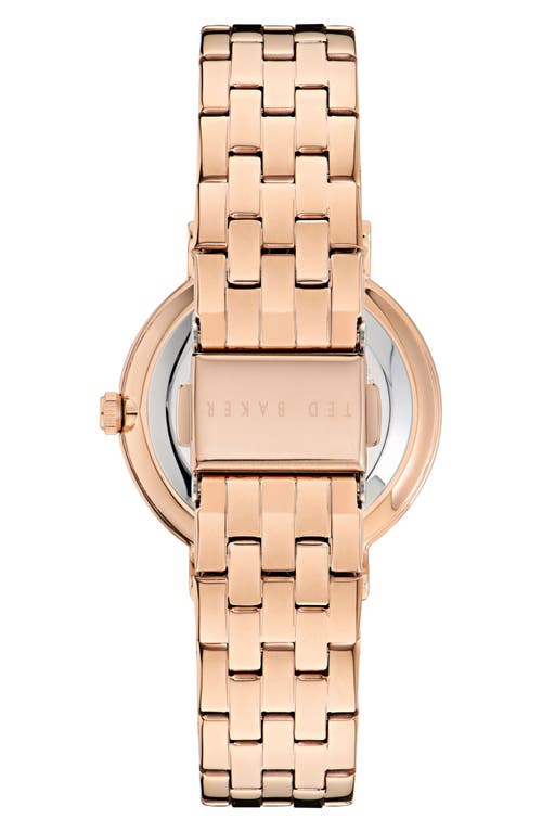 Ted Baker Floral Bracelet Watch In Gold