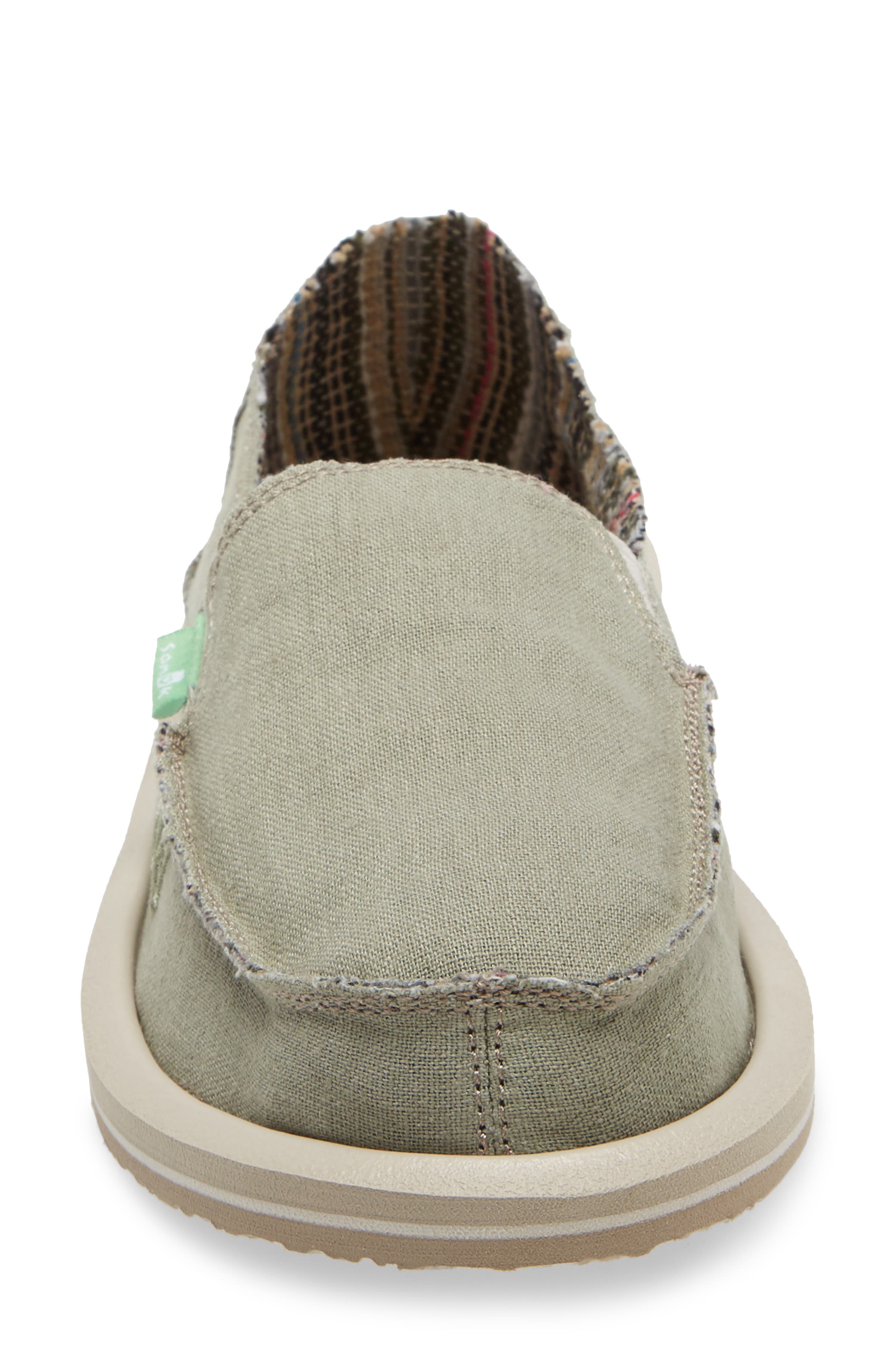 Sanuk Donna Slip-On Sneaker, Alternate, color, Olive Grey