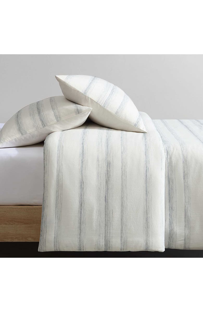 Calvin Klein Strie Stripe Cotton Duvet Cover & Sham Set, Alternate, color, 