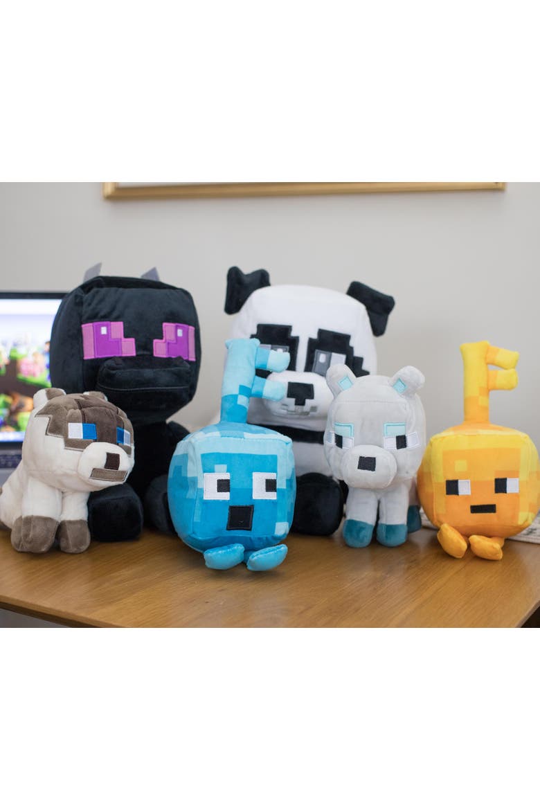 Minecraft Dungeons Happy Explorer Series Diamond Key Golem Plush Toy | 7 Inches, Alternate, color, Blue