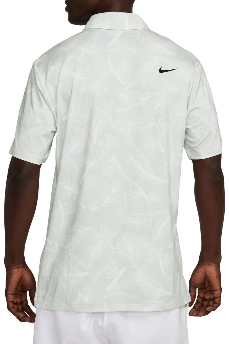 Tour Pines Print Dri-FIT Golf Polo, Alternate, color, SUMMIT WHITE/ BLACK