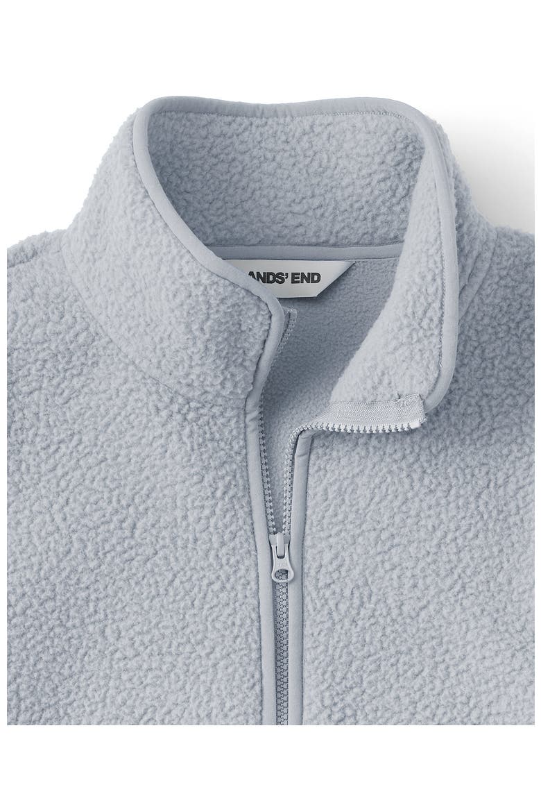 Half Zip Cozy High Pile Fleece Pullover, Alternate, color, Pale Gray