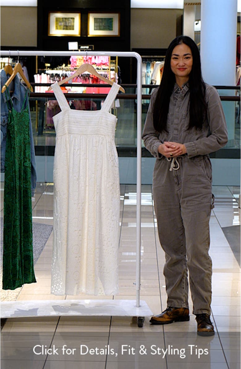 Broderie Anglaise Cotton Sundress, sales video thumbnail