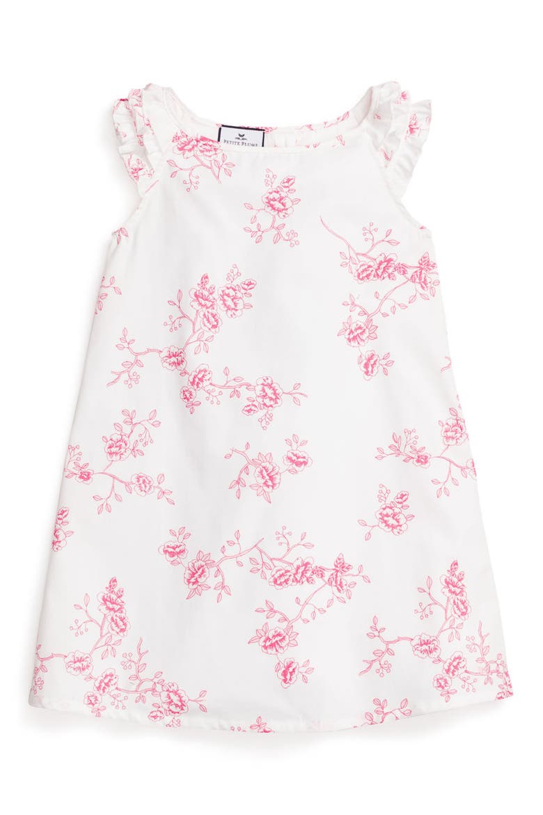 Indigo Floral Amelie Nightgown, Main, color, ENGLISH ROSE