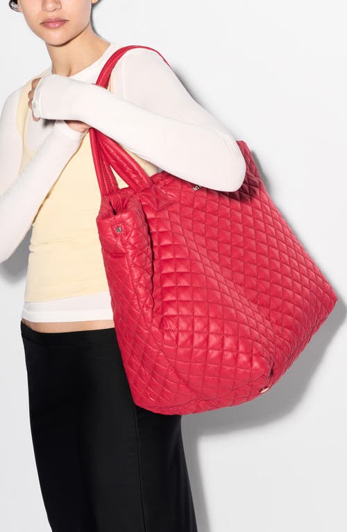 Mz Wallace Deluxe Large Metro Tote In Red