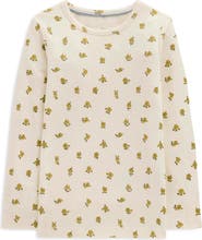 Mini Boden Kids' Long Sleeve Pointelle T-Shirt