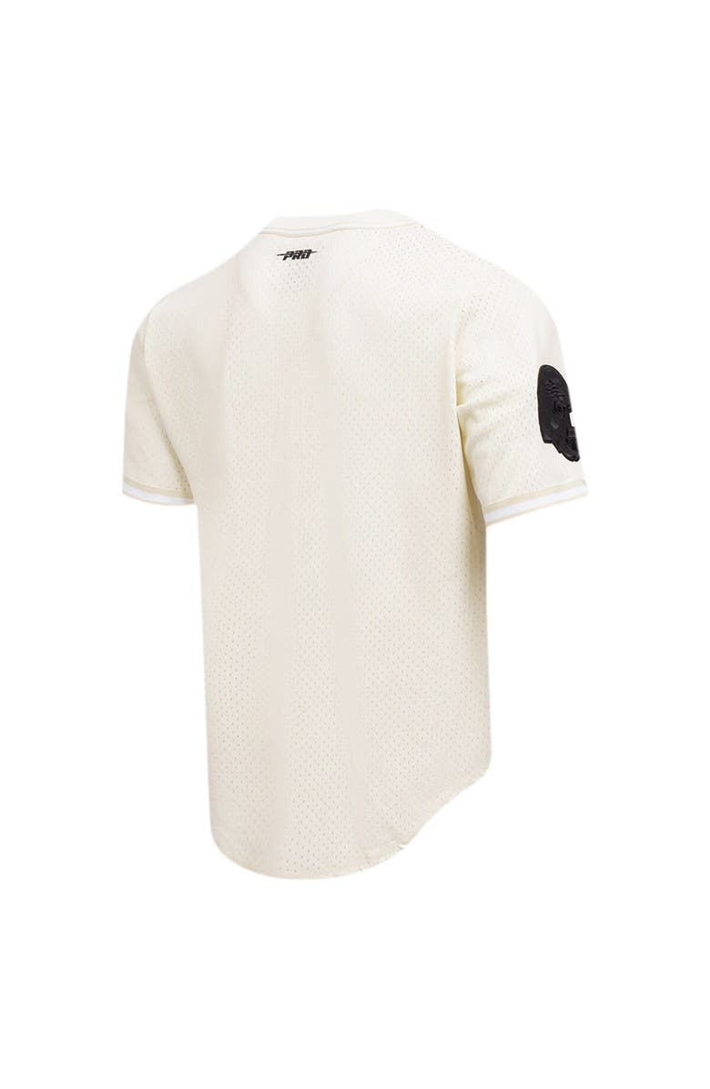 PRO STANDARD Men's Pro Standard Jalen Hurts Cream Philadelphia Eagles Name & Number Triple Tonal Button-Up Baseball Jersey, Alternate, color, Cream