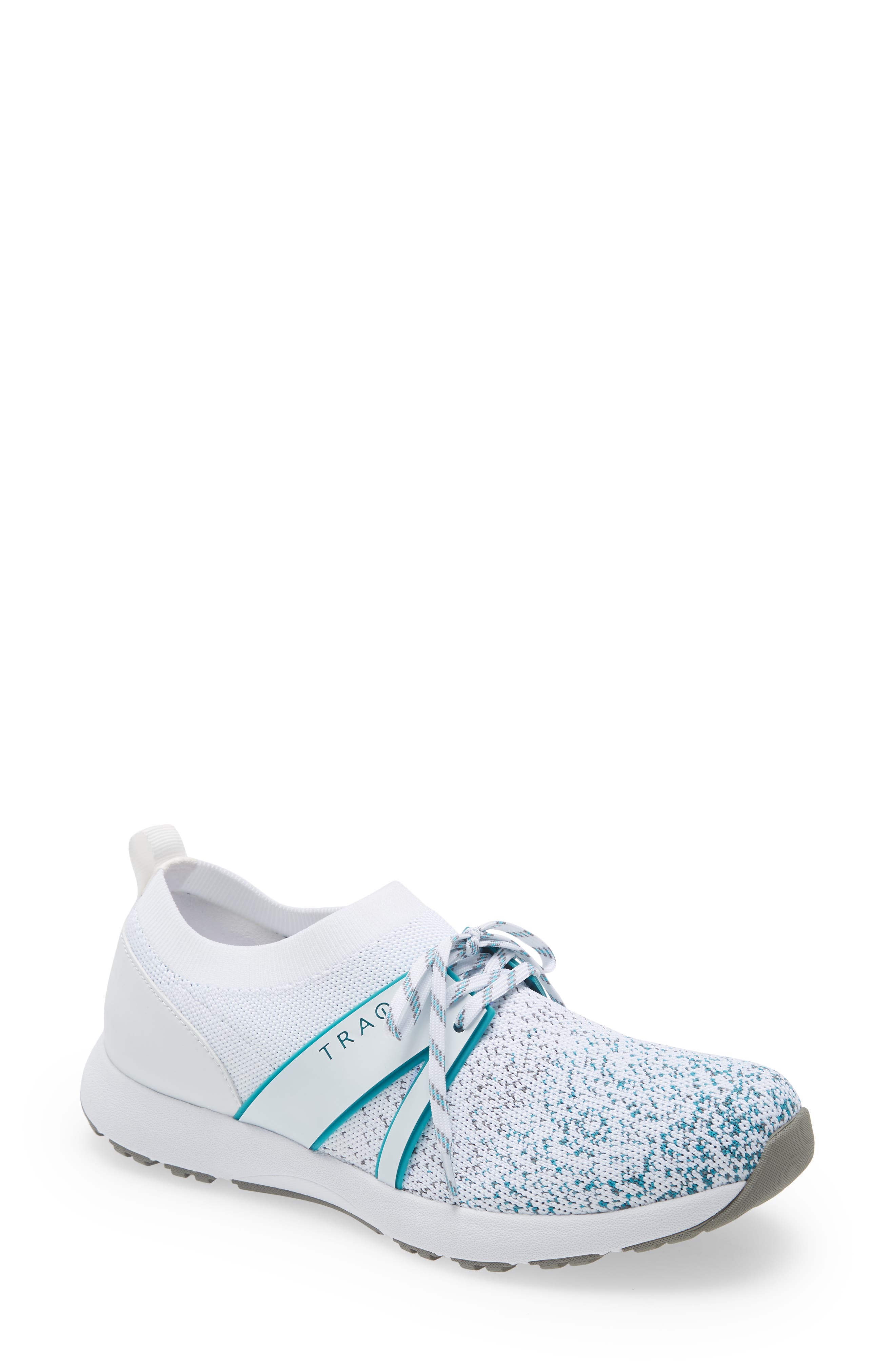 Alegria Qool Water Resistant Knit Sneaker, Main, color, WHITE MULTI LEATHER