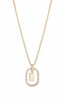 Adornia Floating Letter Initial Cubic Zirconia Pendant Necklace