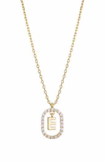 Adornia Floating Letter Initial Cubic Zirconia Pendant Necklace