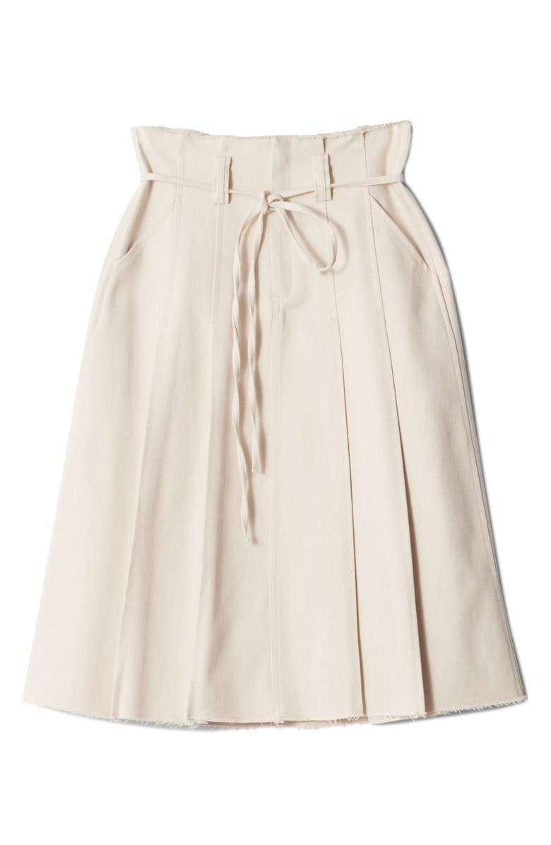 & Other Stories Paperbag Waist Cotton Skirt, Alternate, color,