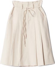 & Other Stories Paperbag Waist Cotton Skirt