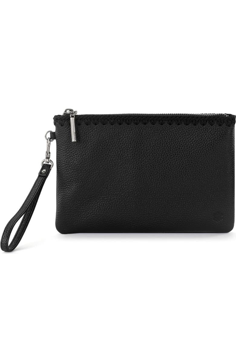 The Sak Vita Wristlet, Main, color, Black Leather