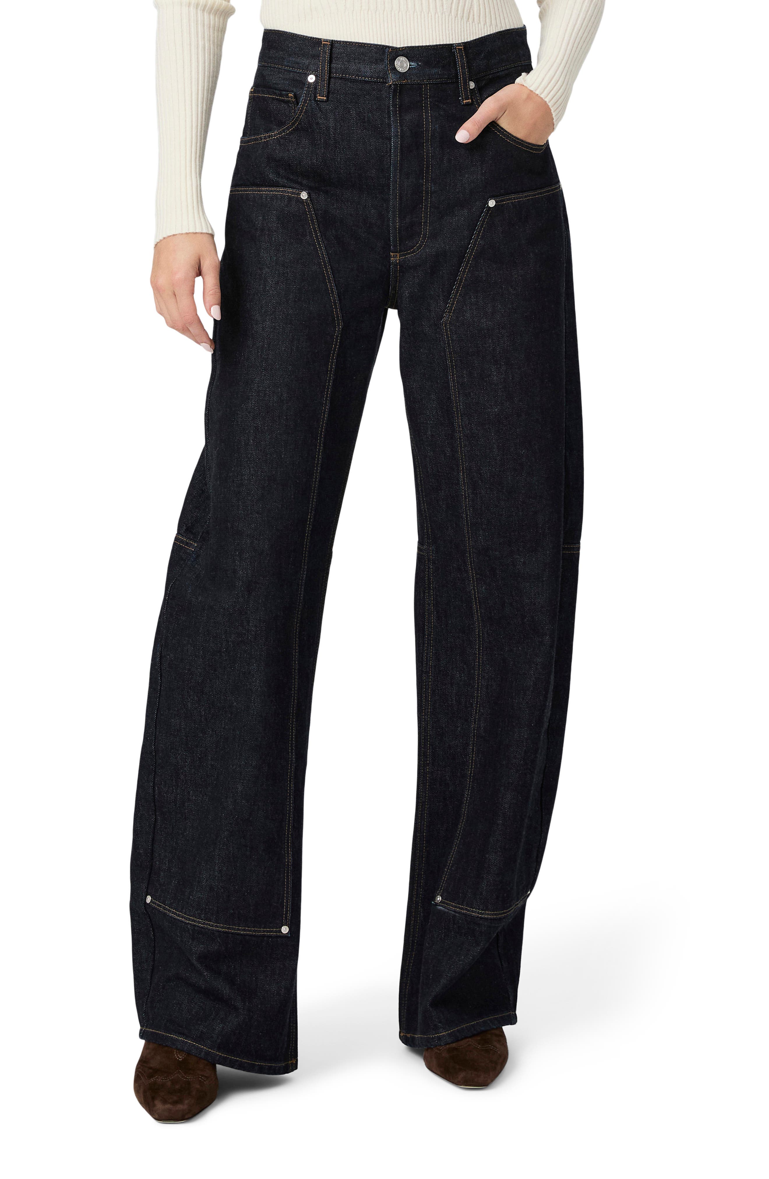 PAIGE Arellia Workwear Barrel Leg Jeans