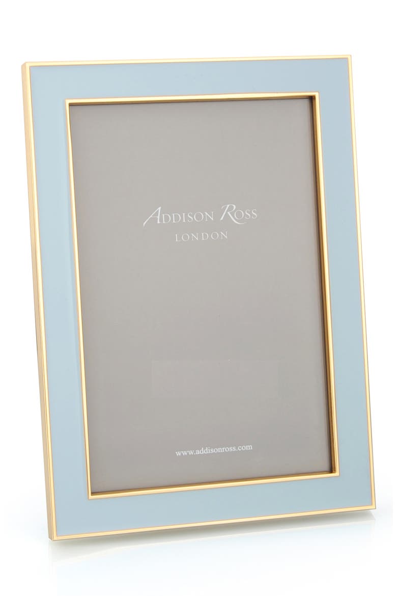 Powder Blue Enamel Picture Frame, Main, color, BLUE