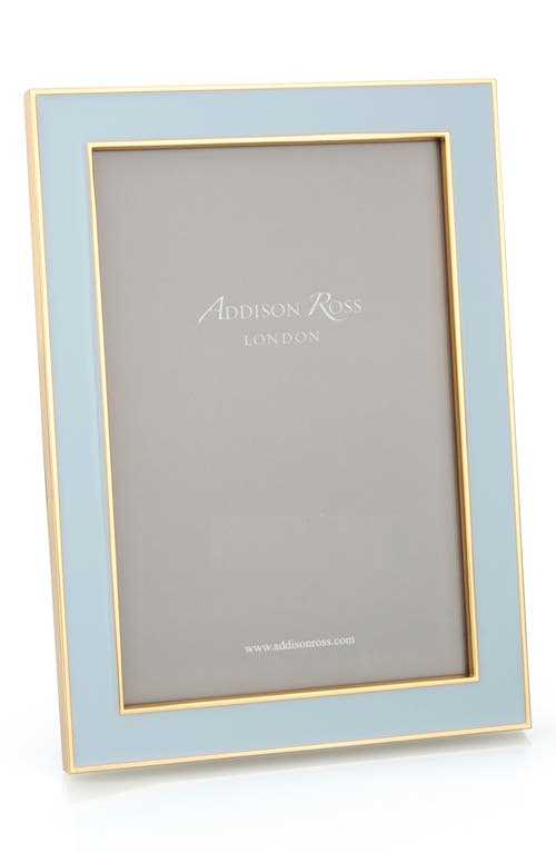 Addison Ross London Powder Blue Enamel Picture Frame In Blue