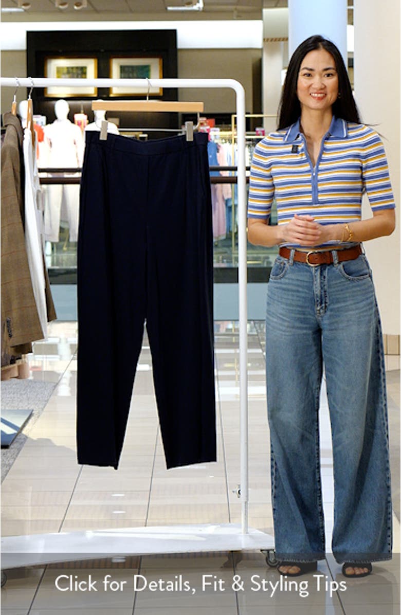 High Waist Stretch Organic Wide Leg Pants, sales video thumbnail