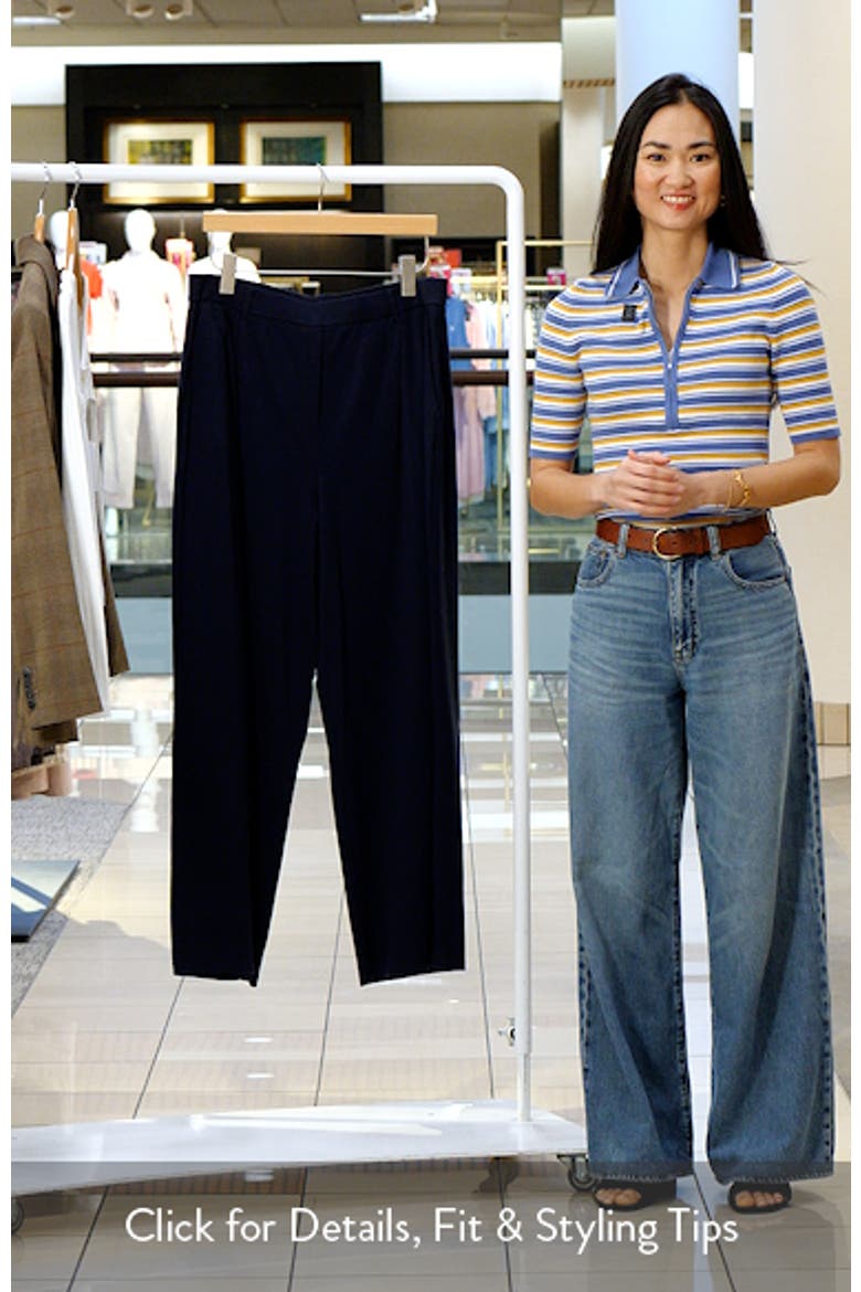 High Waist Stretch Organic Wide Leg Pants video