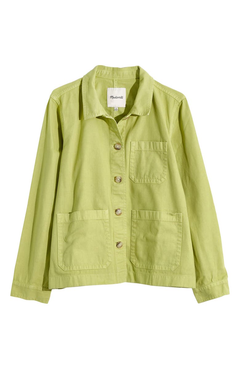 Madewell Garment Dyed Ashwood Chore Coat, Main, color, 