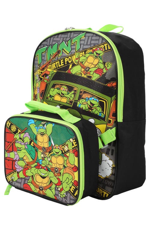 Bioworld Kids' Tmnt Backpack With Lunch Bag In Black