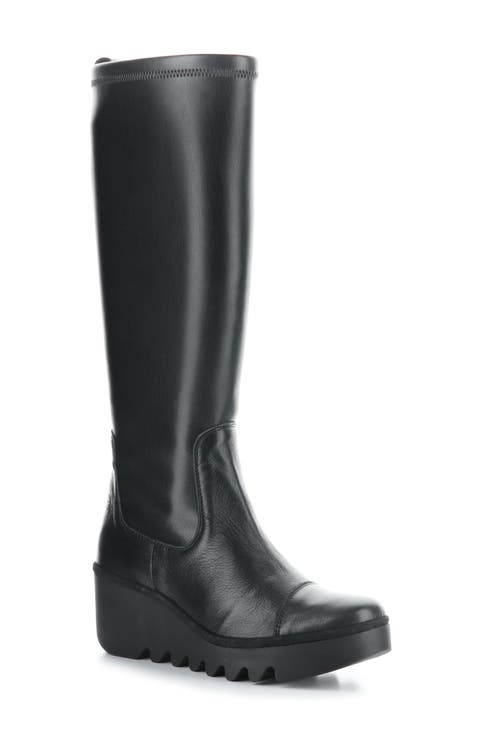 Budi Knee High Wedge Boot (Women)