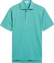 Peter Millar Winston Stripe Performance Piqué Polo