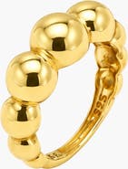 Kellery Orbital Beaded Open Band Ring