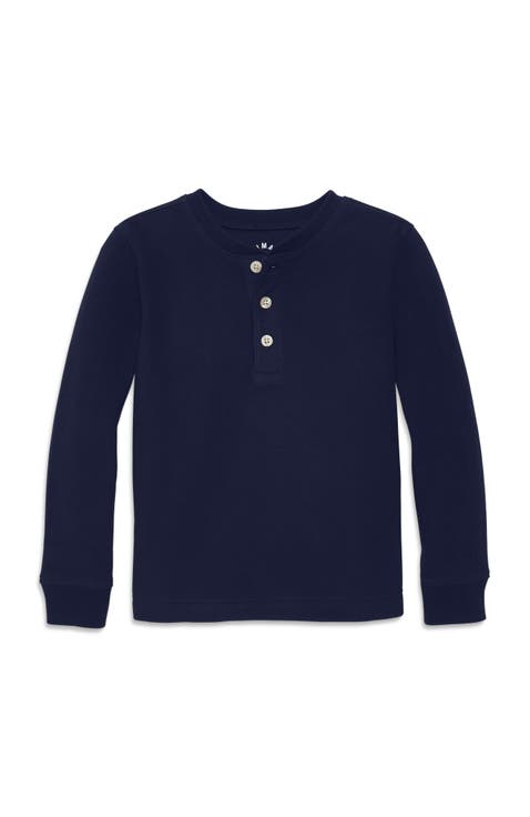 Kids Fleece Pj Henley