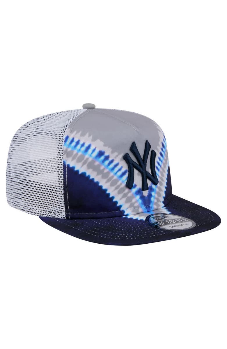 New Era Men's New Era New York Yankees Tie-Dye Golfer Trucker Adjustable Hat, Alternate, color, Navy