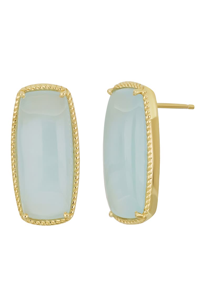 Iris Milky Aquamarine Drop Earrings (Nordstrom Exclusive), Main, color, 18K YELLOW GOLD