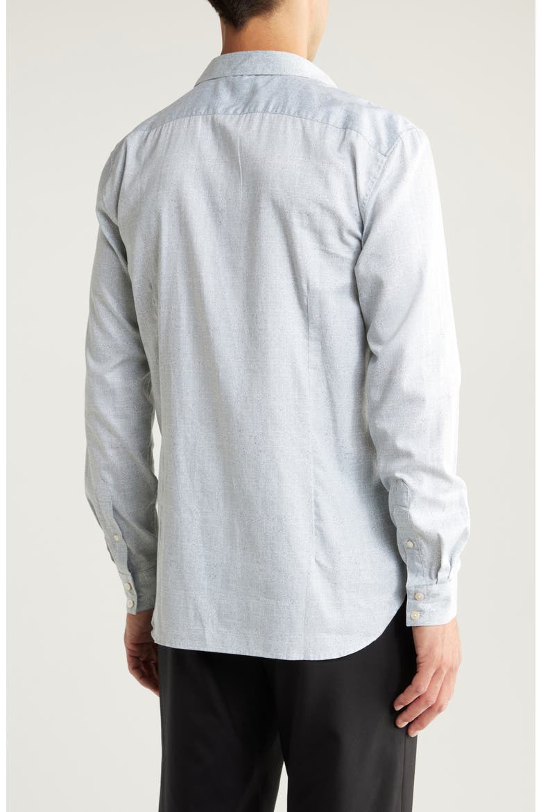 Ross Cotton Button-Up Shirt, Alternate, color, DIM GREY