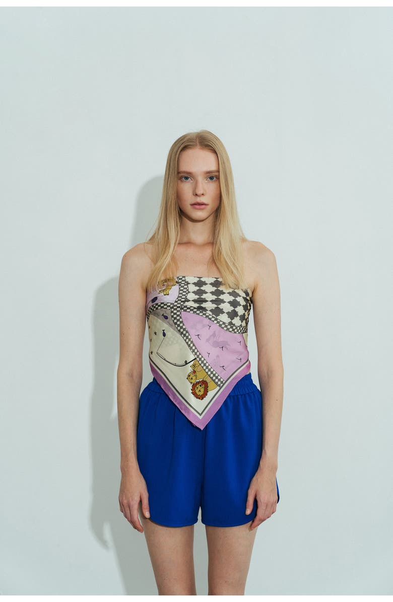 Lost Pattern "Journey" Silk Scarf by SHANTALL LACAYO, Alternate, color, Lavender