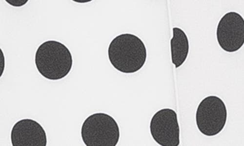 Alexia Admor Caden Polka Dot Belted Wide Leg Pants In Black White Polka Dots